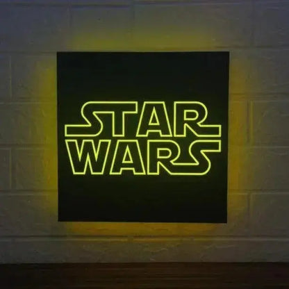 Star Wars Legends 3D LED Sign Lighting Collection Handmade, Man Cave R2D2 - FYLZGO Signs