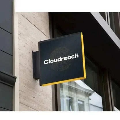 Custom Square Advertising Metal Light Box Sign Outdoor Illuminated Signage FYLZGO Signs