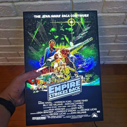 Star Wars The Empire Strikes Back Movie Poster LED Light Box (LED Light Box) Complete FYLZGO Signs