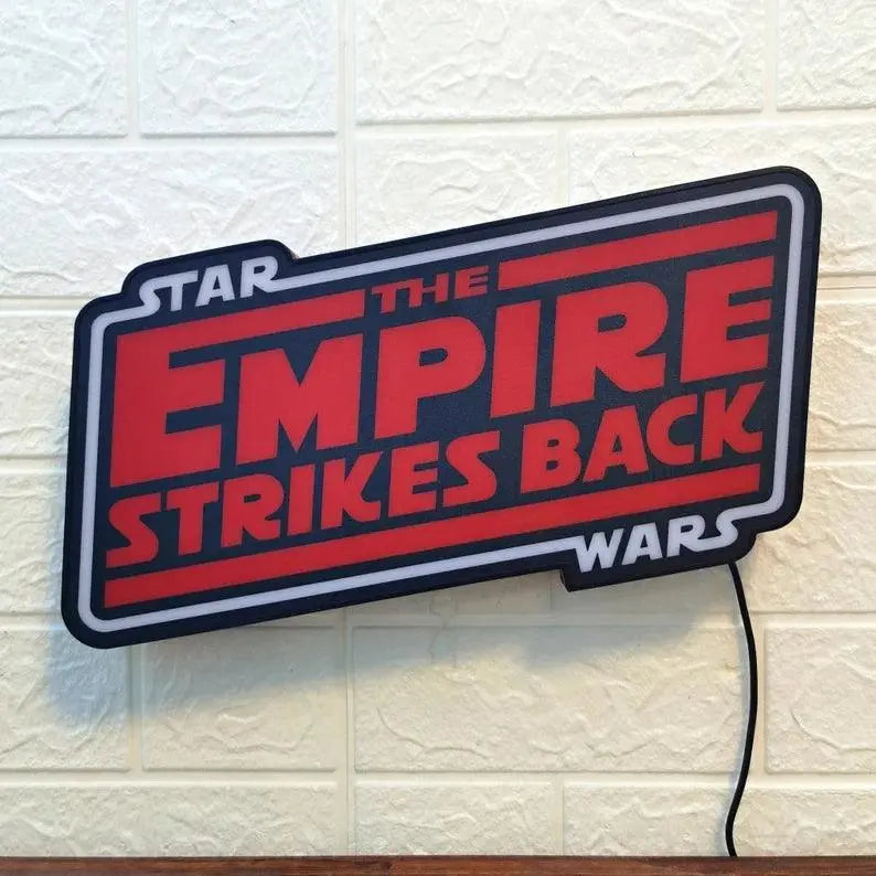 Star Wars The Empire Strikes Back 3D LED Sign Lighting Collection Handmade, Man Cave R2D2 FYLZGO Signs