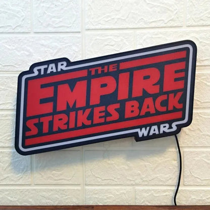 Star Wars The Empire Strikes Back 3D LED Sign Lighting Collection Handmade, Man Cave R2D2 FYLZGO Signs