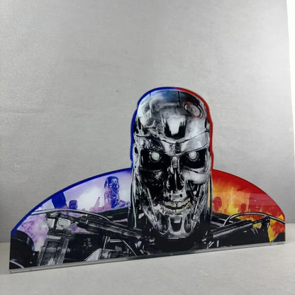 Arcade1Up's Terminator 2 Pinball Acrylic LED Topper, for Pinball Machine, Pinball Topper FYLZGO Signs