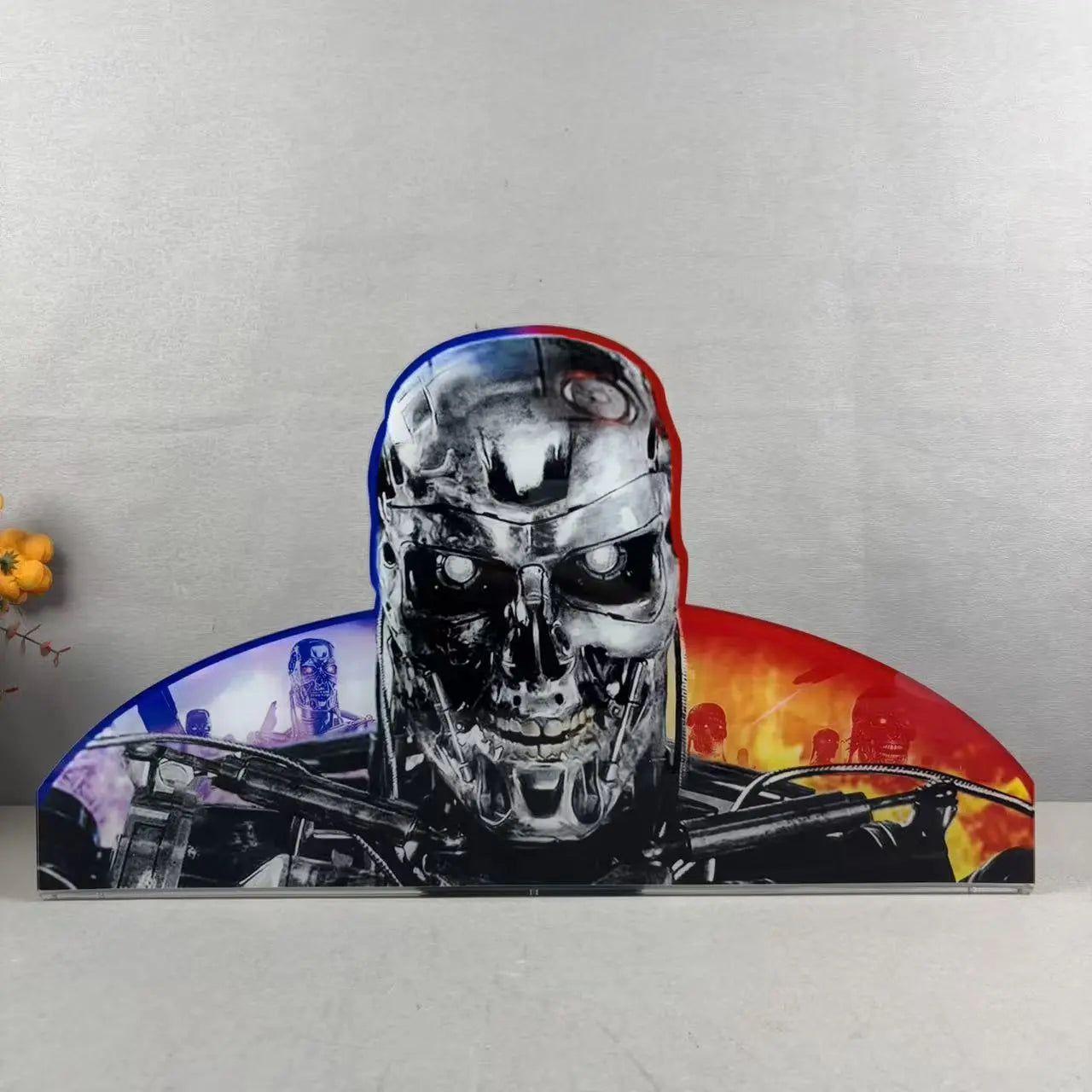 Arcade1Up's Terminator 2 Pinball Acrylic LED Topper, for Pinball Machine, Pinball Topper FYLZGO Signs
