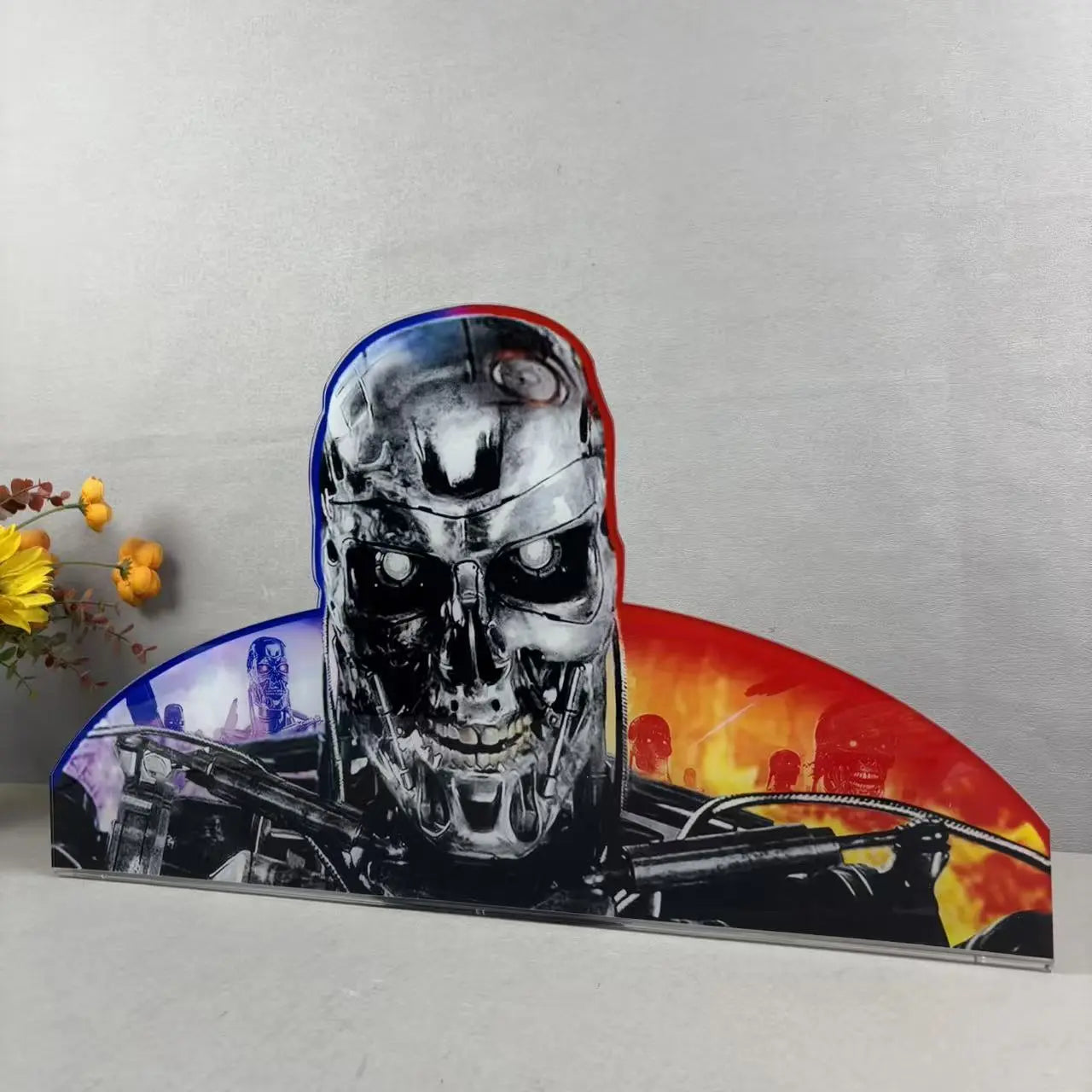 Arcade1Up's Terminator 2 Pinball Acrylic LED Topper, for Pinball Machine, Pinball Topper FYLZGO Signs