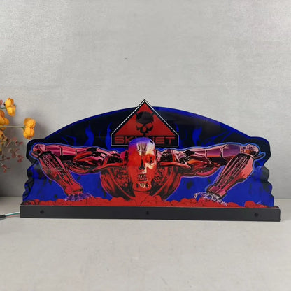 Terminator 2 Judgment Day Pinball Acrylic LED Topper, for William Pinball Machine, Pinball Topper FYLZGO Signs