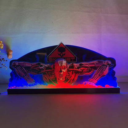 Terminator 2 Judgment Day Pinball Acrylic LED Topper, for William Pinball Machine, Pinball Topper FYLZGO Signs