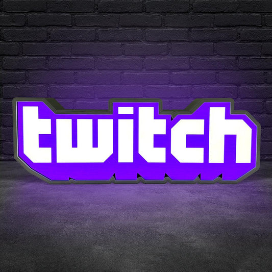 Twitch Logo LED Light Sign Perfect Decor For Gamers and Streamers The Ultimate Gift for Twitch FYLZGO Signs