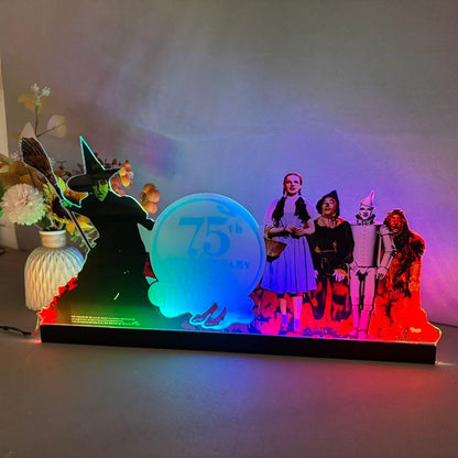 The Wizard of Oz Topper 3D Acrylic LED Topper, 75th Anniversary, Game Room Decor, Family Fun Center Decor, Mans Cave NEOUNIK Signs