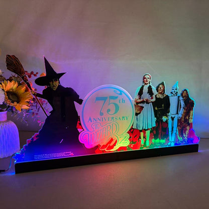 The Wizard of Oz Topper 3D Acrylic LED Topper, 75th Anniversary, Game Room Decor, Family Fun Center Decor, Mans Cave NEOUNIK Signs