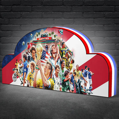 World Cup USA '94 Pinball Topper for Bally Pinball Machine, 3D Printed Lightbox Powered by USB Band Dimm Man's Cave FYLZGO Signs
